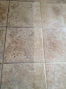 Platinum Cleaning and Restoration before and after tile